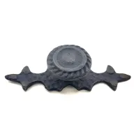 Antika Tarz Dekoratif Pirinç Çizgili Düğme - 25x80 mm, Oksit Antika Tarz Dekoratif Pirinç Çizgili Düğme - 25x80 mm, Oksit