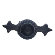 Antika Tarz Dekoratif Pirinç Çizgili Düğme - 35x100 mm, Büyük, Oksit Antika Tarz Dekoratif Pirinç Çizgili Düğme - 35x100 mm, Büyük, Oksit