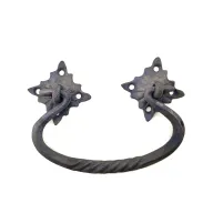 Antika Tarz Dekoratif Pirinç Kazan Kulbu - 90x130 mm, Oksit Antika Tarz Dekoratif Pirinç Kazan Kulbu - 90x130 mm, Oksit