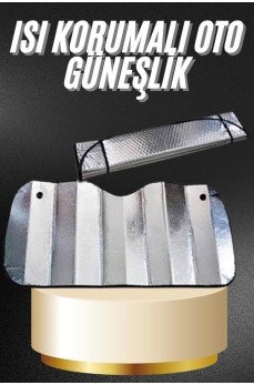 Araba Ön Cam Güneşliği Katlanabilir Oto Güneşlik Tüm Araç Modellerine Uygun