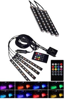 Araç Içi Aydınlatma Kumandalı 12 Led Ayak Altı Led Ambiyans Işığı Sese Duyarlı Kumandalı Araç Içi Aydınlatma Kumandalı 12 Led Ayak Altı Led Ambiyans Işığı Sese Duyarlı Kumandalı