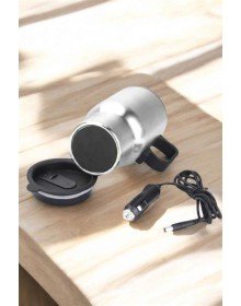 Araç İçi Çelik Su Isıtıcı Termos Bardak Çakmak Girişli Kupa Görünümlü