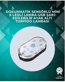 Araç İçi Dekorasyon İçin Manyetik ve Yapışkanlı LED Ambiyans Lambası