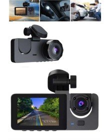 Araç İçi Dikiz Kamerası Sürüş Kaydedici 3 Lensli DVR Kamera