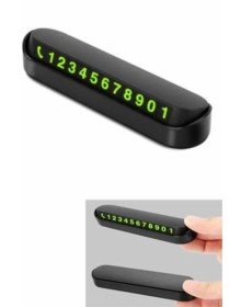 Araç İçi Numaratör Numaralık Oto Cam Kartı Fosforlu Numaratör