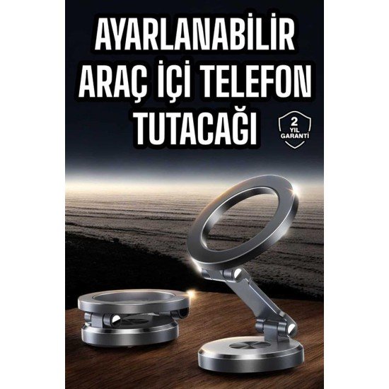 Araç İçi Telefon Tutacağı Manyetik Tasarım Ayarlanabilir
