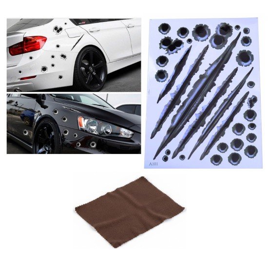 Araç Sticker Seti Yara Bere Oto Sticker Yara Şeklinde 3D Araç Sticker Seti Yara Bere Oto Sticker Yara Şeklinde 3D