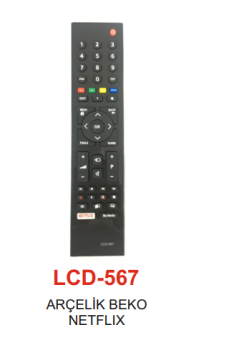 Arçelik - Beko 3D Smart  Netflix Tv Kumandası - LCD 567