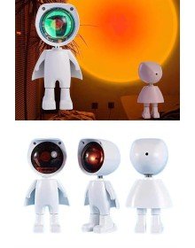 Astronot Işık Projektörü Gökkuşağı Projeksiyon Gece Lambası Hediyelik