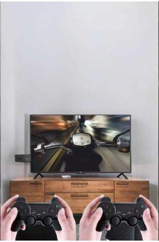 Atari Oyun Konsolu 2000 Oyunlu Game Stick 2.4G Wireless