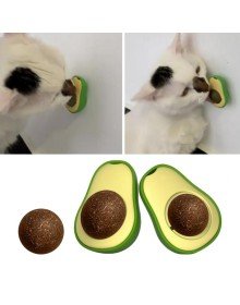 Avokado Dönen Kedi Nanesi Cat Oyun Topu Doğal Kedi Oyuncağı