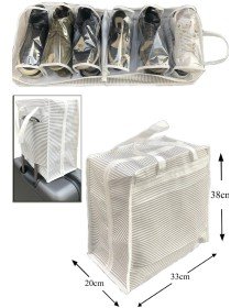 Ayakkabı SAKLAMA ve TAŞIMA Çantası (Çizgili Model) Shoe Tote