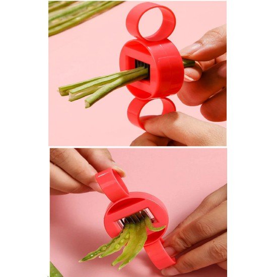 Ayarlanabilir Yeşil Fasulye Dilimleme Kesici Pratik Bamya Bakla Vs Parçalayıcı Dilimleyici