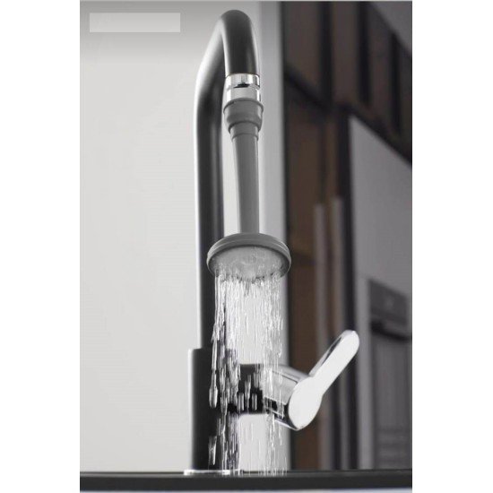 Ayarlanabilir Şelale Musluk Ucu - Antrasit Ayarlanabilir Şelale Musluk Ucu - Antrasit