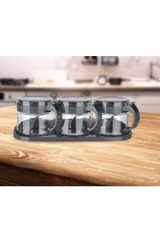 Baharat Seti 3 Adet Kaşıklı Standlı Cam Baharatlık
