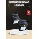 Bahçe Aydınlatma Sensörlü Güneş Enerjili Duvar Lambası 40 Led Işık