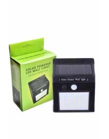 Bahçe Aydınlatma Sensörlü Güneş Enerjili Duvar Lambası 40 Led Işık