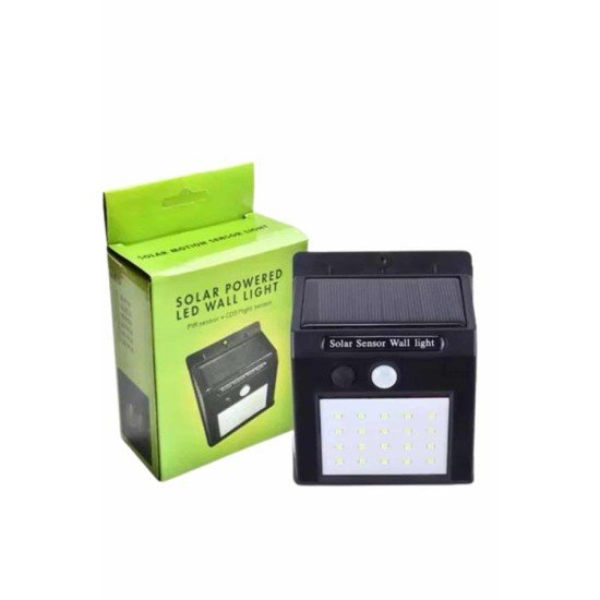 Bahçe Aydınlatma Sensörlü Güneş Enerjili Duvar Lambası 40 Led Işık