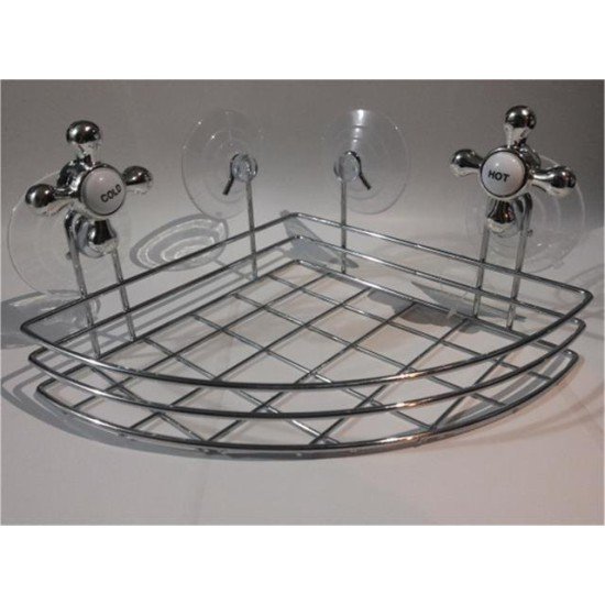 Banyo Organizeri - Çok Amaçlı Köşe Organizer Vantuzlu Banyo Organizeri - Çok Amaçlı Köşe Organizer Vantuzlu