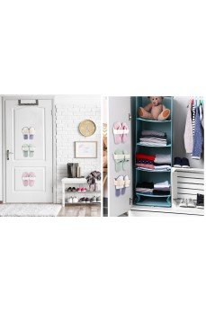 Banyo Terlik Tutucu - Kapı Arkası Pratik Raf - Terlik Tutucu Beyaz