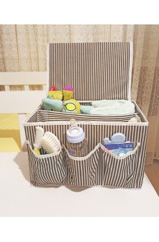 Bebek Beşik Başucu Düzenleyici Kapaklı 5 Bölmeli Organizer