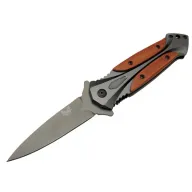 Benchmade DA27B Gri Sivri Kamp Çakı 20cm - Yarı Otomatik, Kemerlikli, Kutulu, Ahşap - Metal Sap Benchmade DA27B Gri Sivri Kamp Çakı 20cm - Yarı Otomatik, Kemerlikli, Kutulu, Ahşap - Metal Sap