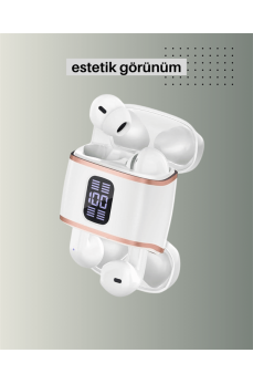 Bluetooth 5.3 Kulaklık – 4 Adet, Çift Kulaklıklı, Dijital Göstergeli, ANC + ENC Bluetooth 5.3 Kulaklık – 4 Adet, Çift Kulaklıklı, Dijital Göstergeli, ANC + ENC