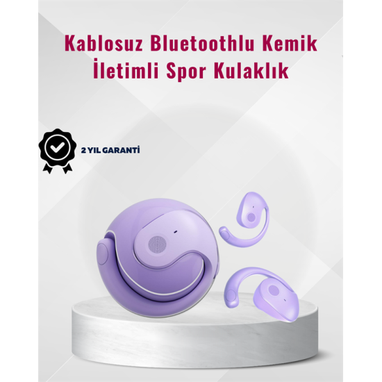 Bluetooth 5.3 Teknolojili Kablosuz Kemik İletimli Spor Kulaklık