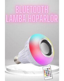 Bluetooth Hoparlör Akıllı Rgb Led Işık Renk Değiştirme Ses Bombası Ampül Görünümlü