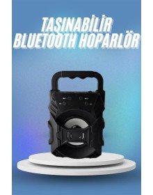 Bluetooth Hoparlör Android ve İOS Uyumlu Ses Bombası USB Girişli Taşınabilir