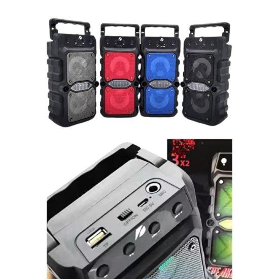 Bluetooth Hoparlör Çift Mikrofonlu Güçlü Ses Kaliteli Kesintisiz Kablosuz