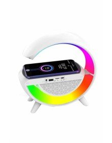 Bluetooth Hoparlör G Şekli Atmosfer Akıllı Rgb Lamba Wireless Kablosuz Şarj