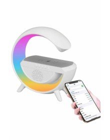 Bluetooth Hoparlör G Şekli Atmosfer Akıllı Rgb Lamba Wireless Kablosuz Şarj