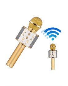 Bluetooth Hoparlör USB AUX SD Kart Kaoroke Mikrofon Uzun Pil Ömrü