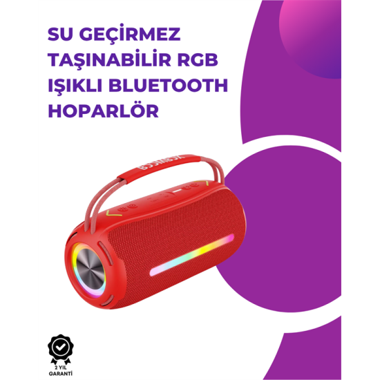 Bluetooth Kablosuz Hoparlör – Taşınabilir, Güçlü Ses