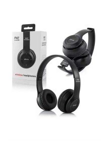 Bluetooth Kablosuz Kulaklık Siyah Wireless 5.0 Kulak Üstü Uzun Pil Ömrü