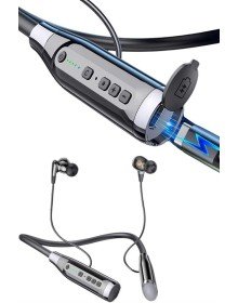 Bluetooth Kulaklık 120 Saat Kullanım Süresi Boyun Askılı Bluetooth Kablosuz Kulaklık