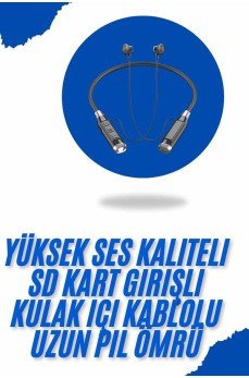 Bluetooth Kulaklık 120 Saat Kullanım Süresi Boyun Askılı Bluetooth Kablosuz Kulaklık