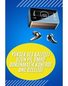 Bluetooth Kulaklık Anc Özelliği Powerbank Özelliği Aynalı Dijital Göstergeli