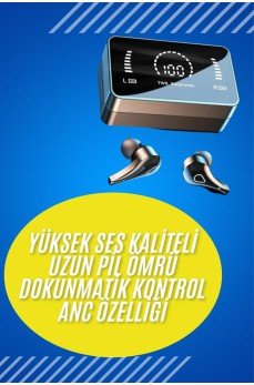Bluetooth Kulaklık Anc Özelliği Powerbank Özelliği Aynalı Dijital Göstergeli