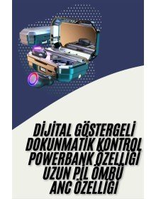 Bluetooth Kulaklık Android ve İOS Uyumlu ANC Özellikli Dijital Şarj Göstergeli