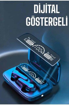 Bluetooth Kulaklık Dijital Göstergeli Kablosuz Uzun Pil Ömrü