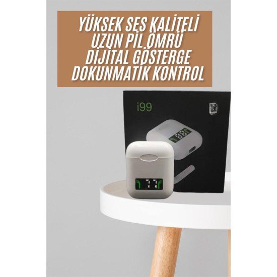 Bluetooth Kulaklık Dokunmatik Kontrol Uzun Pil Ömrü Dijital Göstergeli