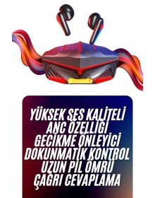 Bluetooth Kulaklık HD Ses Kaliteli Işıklı Metal Kasa Ios Android Uyumlu Mikrofonlu