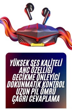 Bluetooth Kulaklık HD Ses Kaliteli Işıklı Metal Kasa Ios Android Uyumlu Mikrofonlu