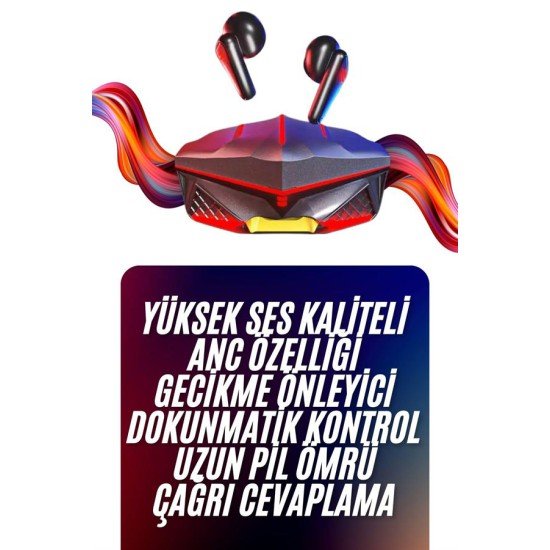 Bluetooth Kulaklık HD Ses Kaliteli Işıklı Metal Kasa Ios Android Uyumlu Mikrofonlu