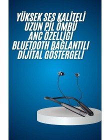 Bluetooth Kulaklık Şarj Göstergeli 100 Saat Şarj Kapasiteli Sporcu Kulaklık