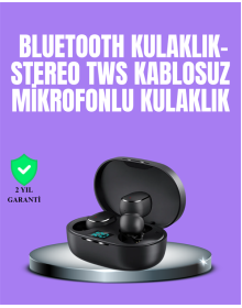 Bluetooth Kulaklık TWS Yüksek Ses Kaliteli Kesintisiz Dijital Göstergeli Kulaklık