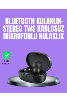 Bluetooth Kulaklık TWS Yüksek Ses Kaliteli Kesintisiz Dijital Göstergeli Kulaklık
