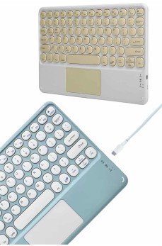 Bluetooth Touchpad Klavye Ultra İnce Taşınabilir Q Klavye Bluetooth Touchpad Klavye Ultra İnce Taşınabilir Q Klavye